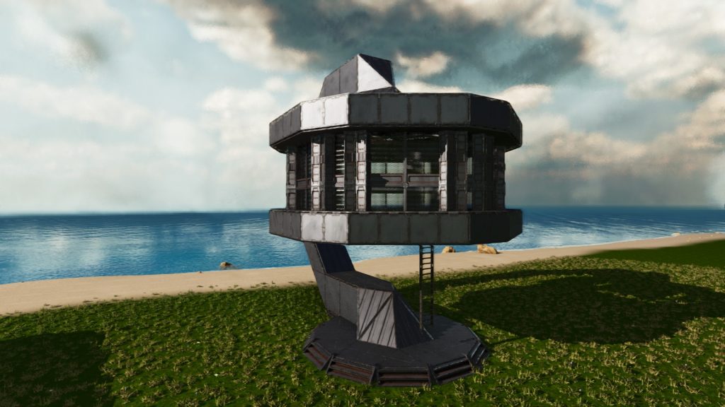 吊灯哨塔-方舟建筑锤模型