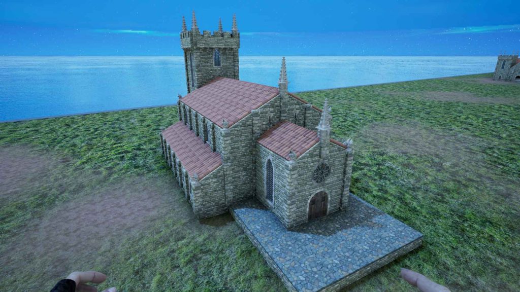 城堡教堂-方舟建筑锤模型